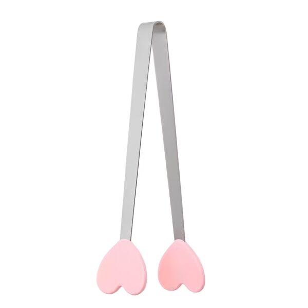 Cleste Creativ pentru Mancare, , Model Inimioare din Silicon, 14.5x3 cm, Rezistent la Temperaturi Inalte si Coroziune, Roz