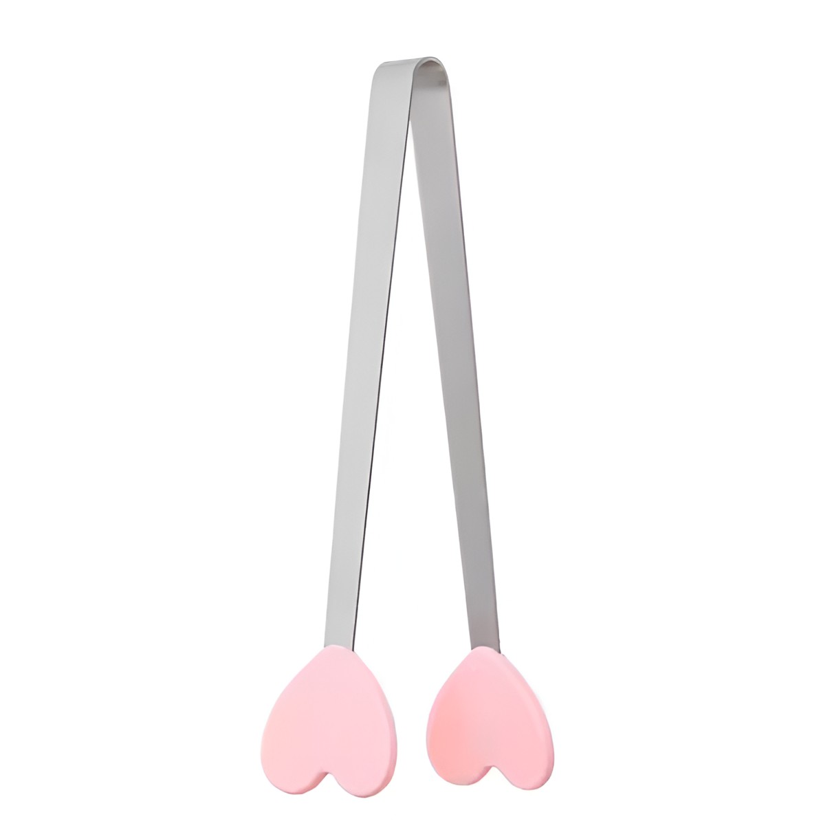 Cleste Creativ pentru Mancare, , Model Inimioare din Silicon, 14.5x3 cm, Rezistent la Temperaturi Inalte si Coroziune, Roz