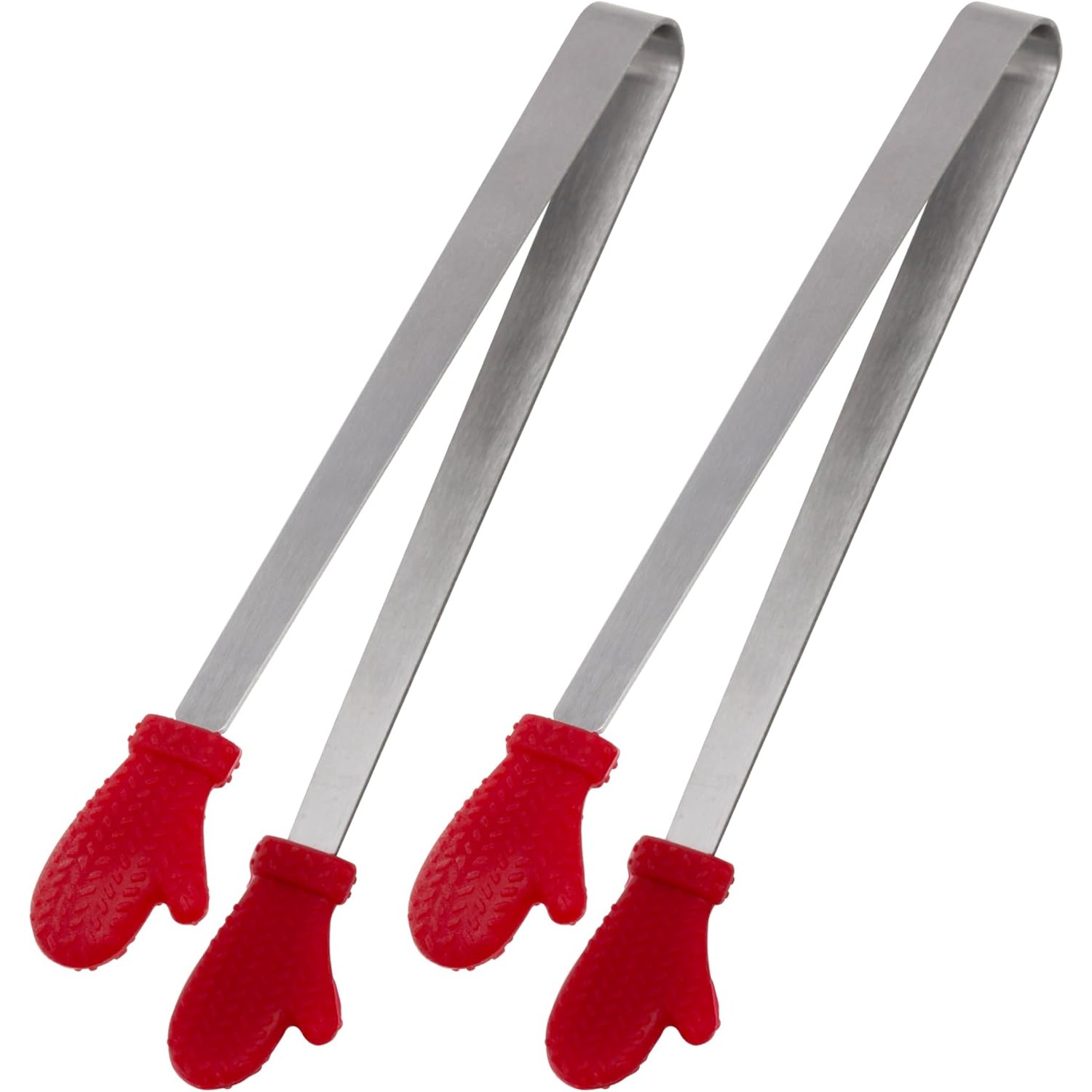 Cleste Creativ pentru Mancare, , Model Manusi din Silicon, 14.5x3 cm, Rezistent la Temperaturi Inalte si Coroziune, Rosu - imagine 3