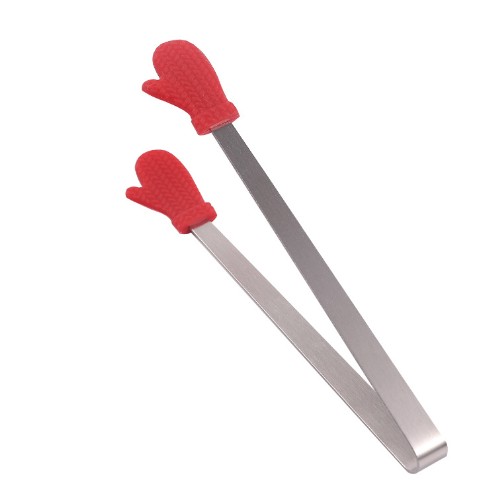 Cleste Creativ pentru Mancare, , Model Manusi din Silicon, 14.5x3 cm, Rezistent la Temperaturi Inalte si Coroziune, Rosu