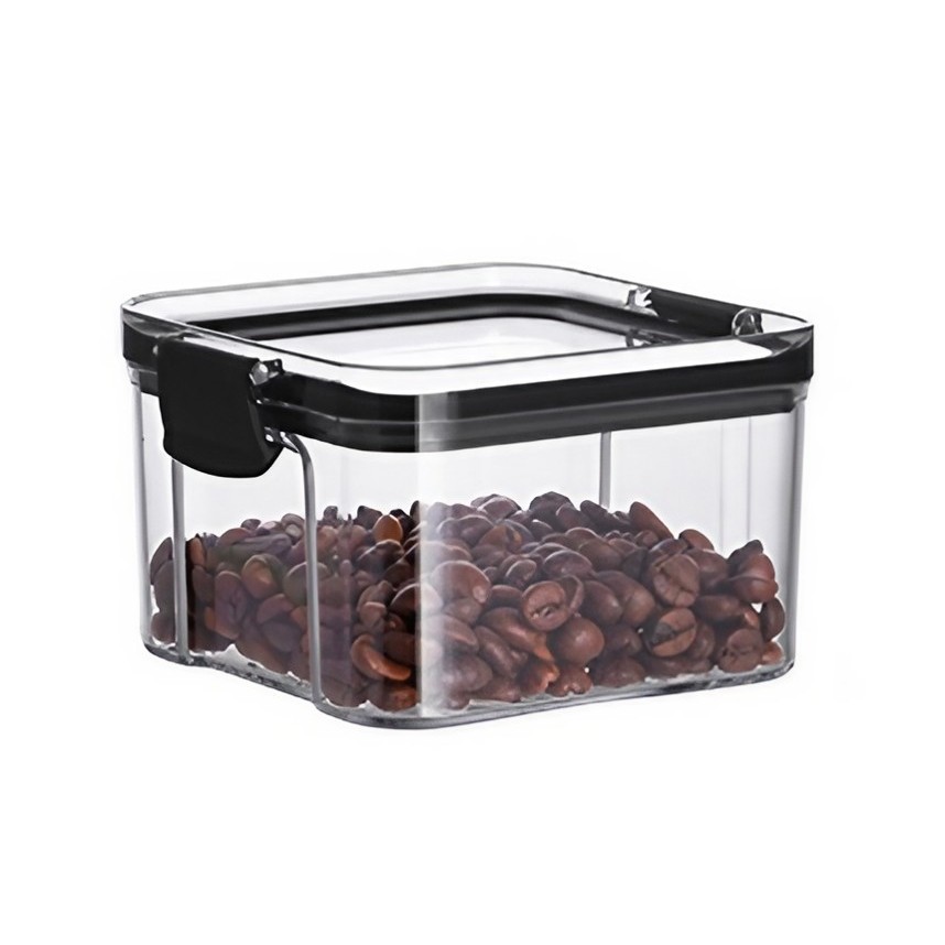 Recipient din Plastic, , pentru Alimente/Obiecte, Inchidere Ermetica, 10.2 x 6.6 cm, 460 ml, Transparent