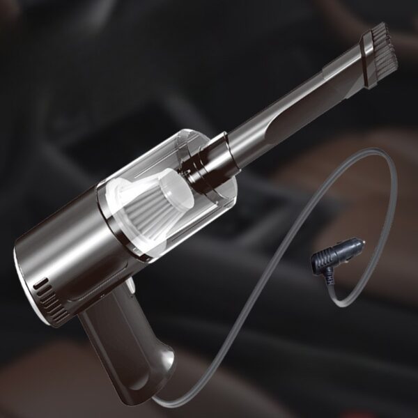 Aspirator Portabil Auto, , Tip Pistol K7A, Pentru Casa si Masina, Cablu Auto, 36 x 17 cm, Negru - imagine 3