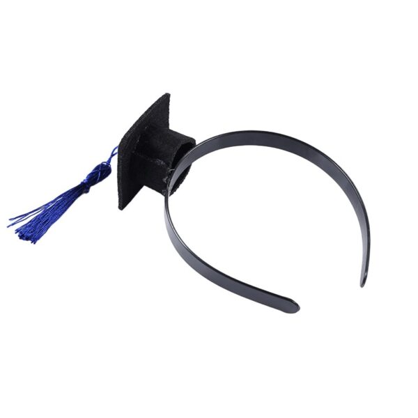 Coronita pentru Absolvent, , Bentita cu Toca, Marime Universala, Tematica Absolvire, Negru-Albastru