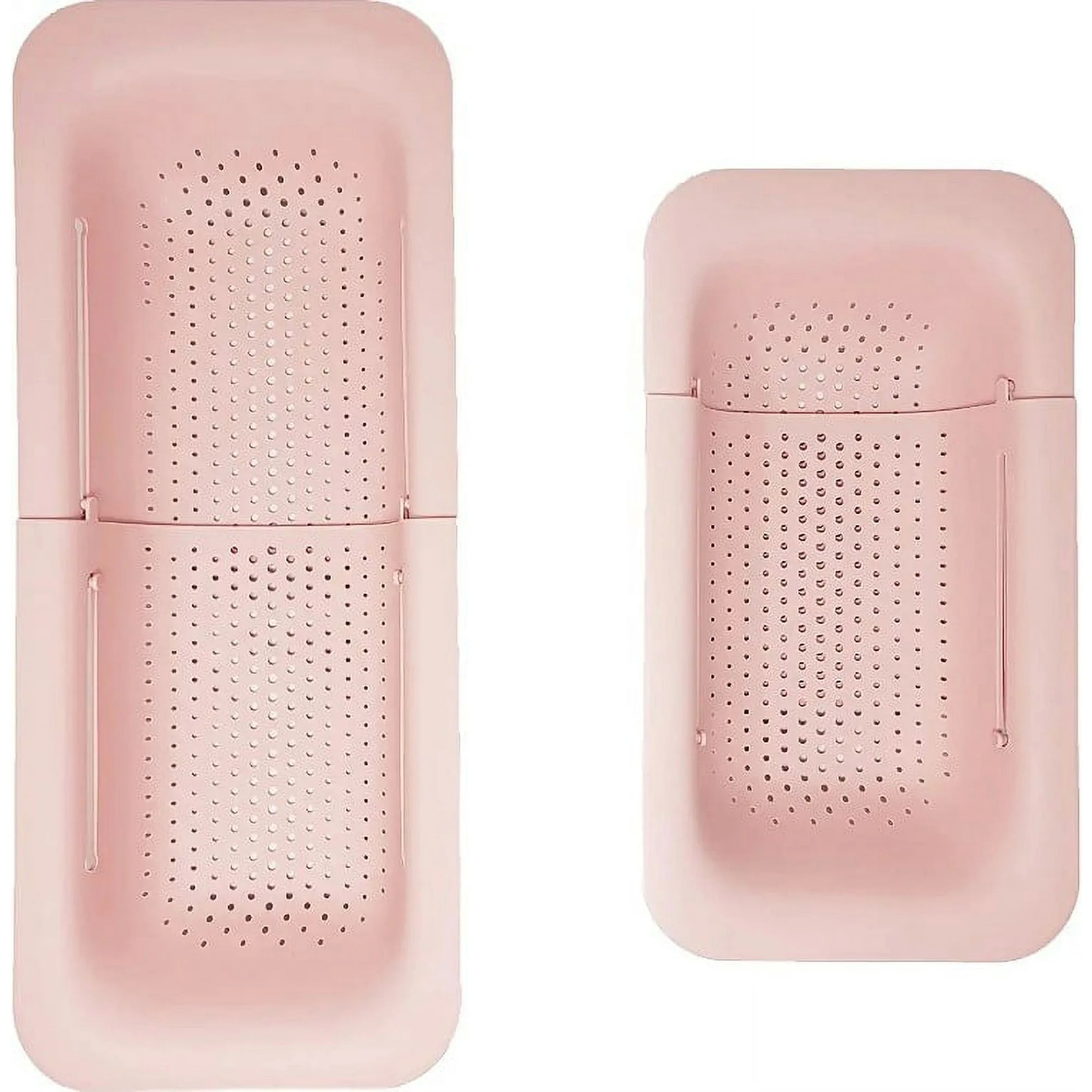 Cos pentru Scurgere Chiuveta de Bucatarie, , Plastic, Telescopic, 36x20x5 cm, Roz - imagine 4