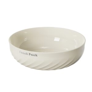 Bol cu un Singur Strat, , pentru Fructe, Legume, Snacks, 22.4x9 cm, Crem