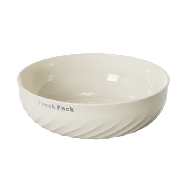 Bol cu un Singur Strat, , pentru Fructe, Legume, Snacks, 22.4x9 cm, Crem