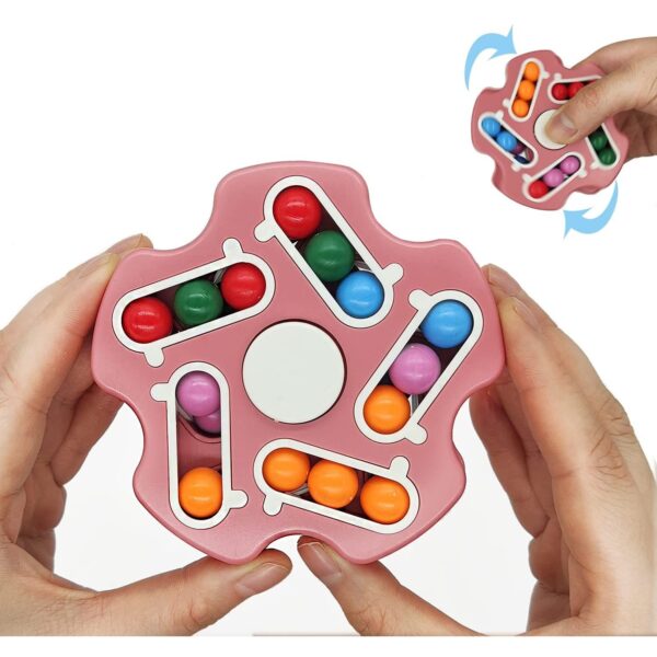 Cub magic interactiv, Magic Bean, jucarie antistres potrivit pentru copii si adulti, Stea, Roz - imagine 2