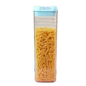 Cutie de Depozitare Alimente, , 1.9L, Capac Albastru, din PP+PET, Inchidere Ermetica, 10 x 10 x 30.5 cm, Transparent
