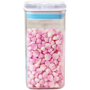 Cutie de Depozitare Alimente, , Cutie de tip Container pentru Bucatarie, Cutie pentru Condimente, din PET ABS Silicon, 10 x 10 x 20.5 cm, 370 g, 1.2L Transparenta