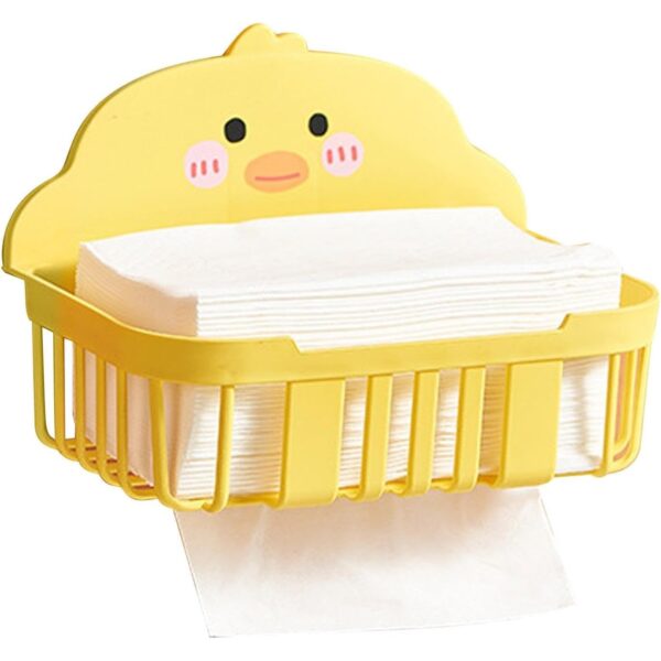 Cutie de Depozitare, , din Plastic, Montare pe Perete, Model Ratusca, 13x19x12 cm, Galben - imagine 4