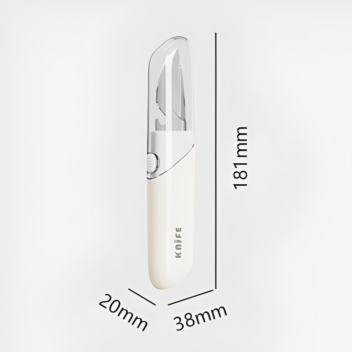 Cutit de Fructe Multifunctional, , Razatoare, Curatator Fructe-Legume, Deschizator de Sticle, 18.1x3.8x2cm, Alb - imagine 3