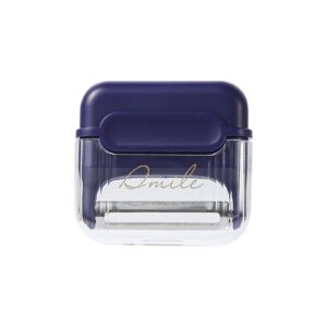 Decojitor/Curatator manual de legume si fructe, , portabil, cu magnet, doua lame, Inox, Mov, 6.7x6x1.6 cm