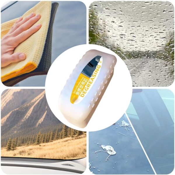 Degresant pentru Masina, , pentru Geamuri, Oglinda Retrovizoare, Parbriz, Agent de Curatare Puternic pentru Indepartarea Stratului de Murdarie, 120 ml, Alb-Galben - imagine 2