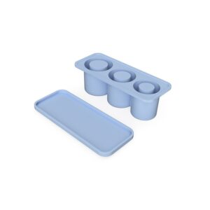 Forma pentru Gheata, , din Silicon, cuburi de gheata, forme rotunde, inghetare rapida, 20.7 x 8.4 x 6.5 cm Albastru