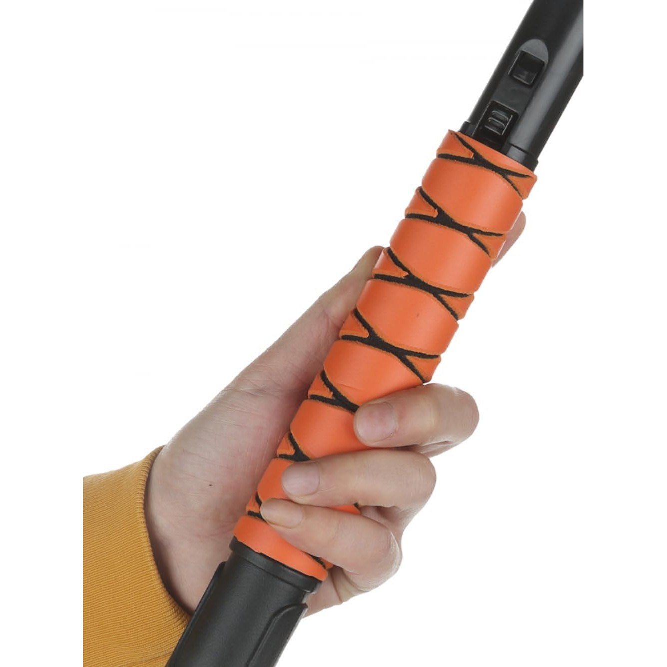Perie de Zapada cu Racleta pentru Masina, , Multifunctionala, Rotativa, Demontabila, cu Maner Antiderapant, Telescopica, Aluminiu, Plastic, Fragmentarea Ghetii de pe Parbriz, Solutia pentru Iarna, pentru Dezghetare, Portocalie - imagine 3