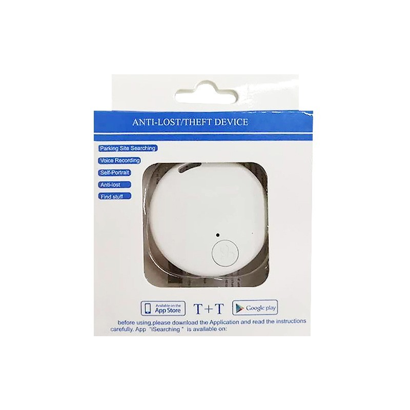 Dispozitiv Anti Pierdere Inteligent, , conexiune Bluetooth, Dispozitiv Anti Pierdere pentru accesorii, Baterie si Manual de Utilizare Incluse 38 x 38 x 7 mm, Alb - imagine 4