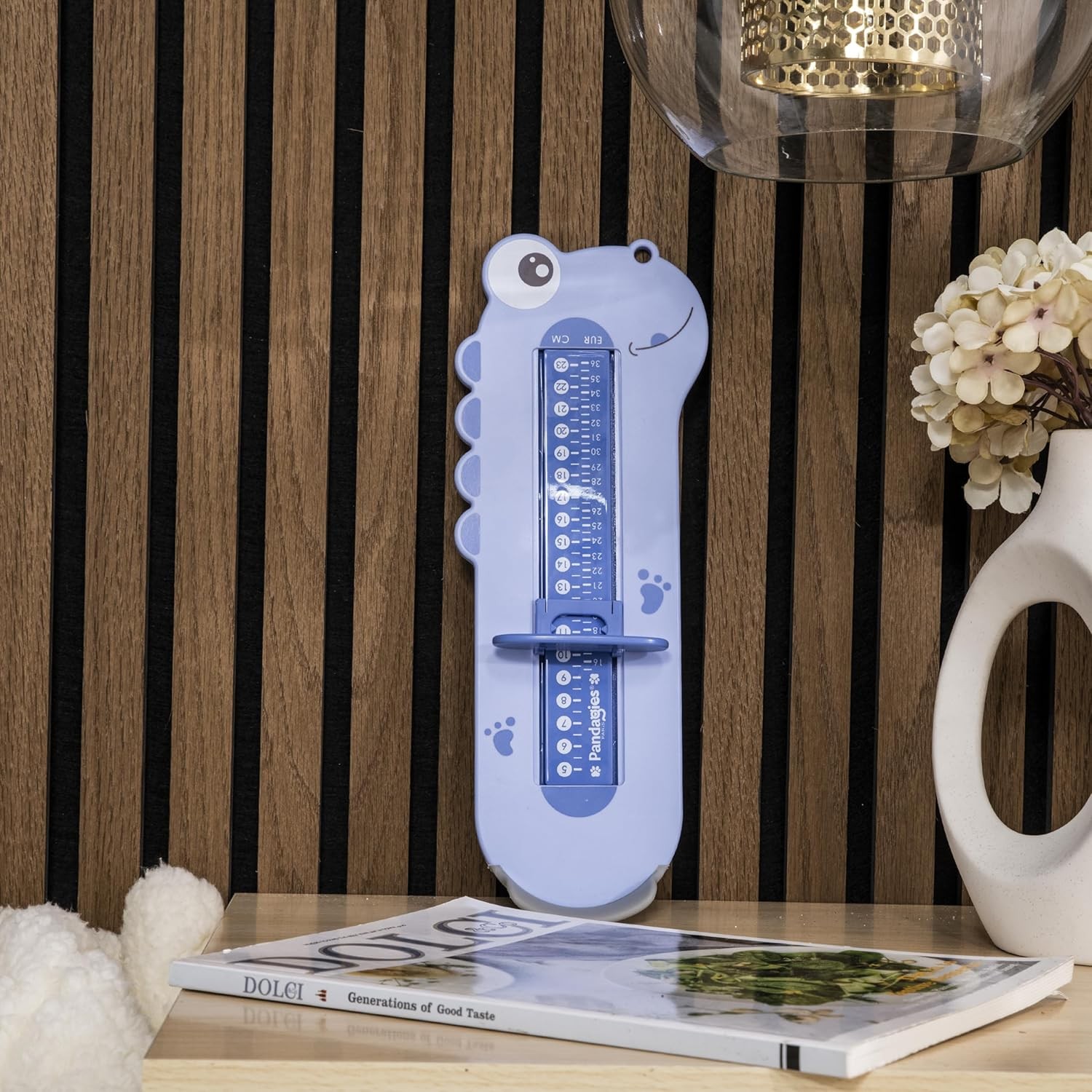 Dispozitiv de Masurat Talpa Piciorului pentru Bebelusi, , 9-24, Model Dinozaur, Albastru - imagine 2