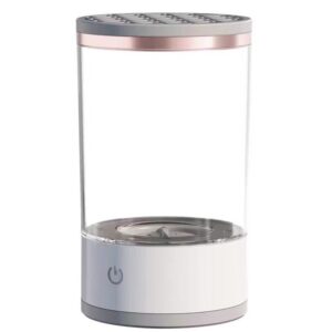 Dispozitiv Portabil de Curatare a Pensulelor de Machiaj, , Potrivit pentru Pensule de Diferite Dimensiuni, 5V, 7000RPM, Vibratii Sonice, USB, Alb/Transparent, 9x9x16 cm