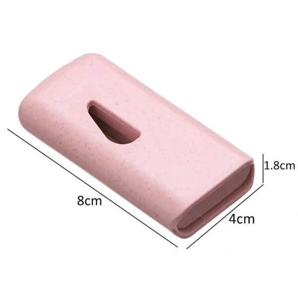 Dispozitiv taiere si depozitare medicamente, , Roz, Plastic, 8 x 4 x 1.8 cm - imagine 3