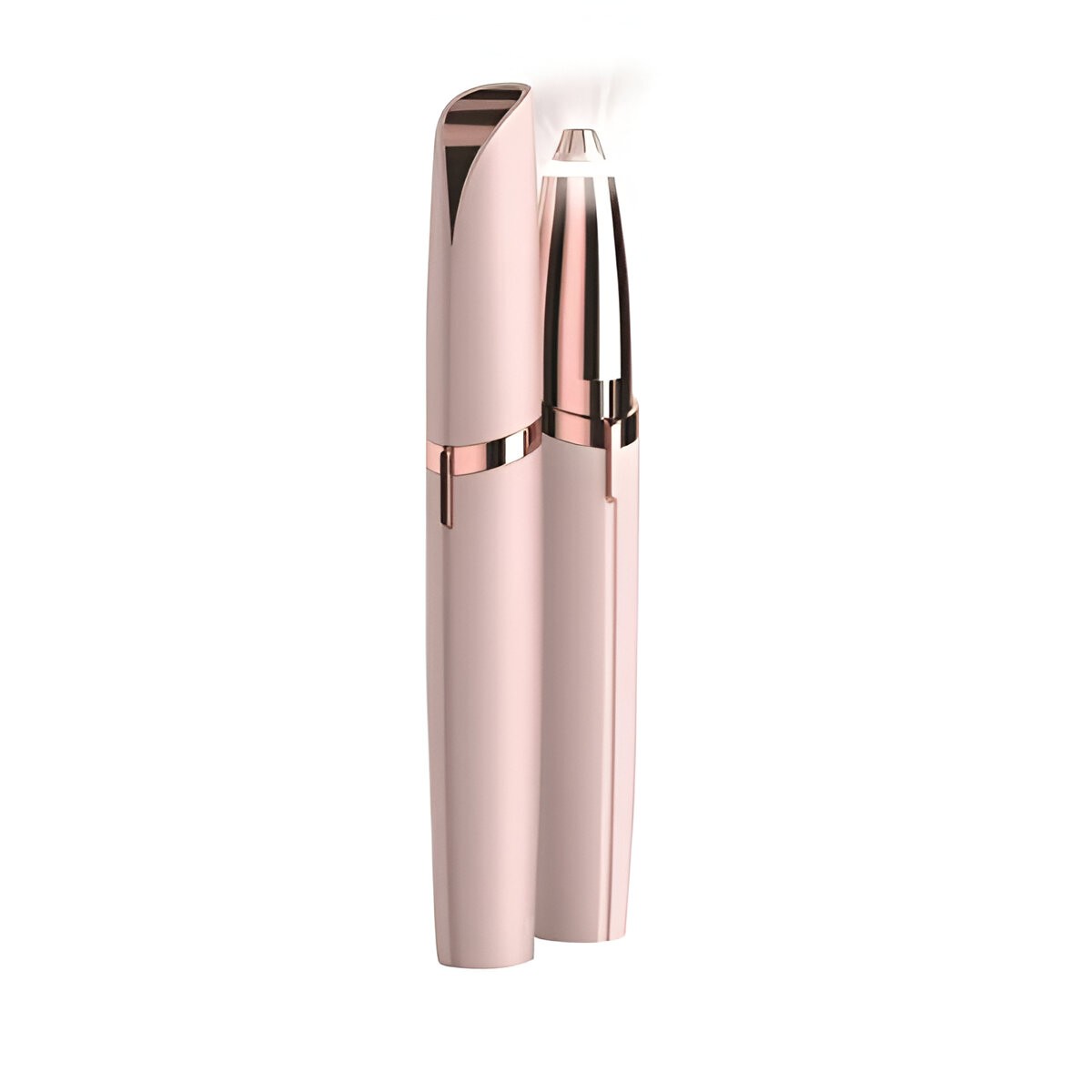Epilator de Sprancene, , Aparat de Tuns Facial sub Forma de Creion, Portabil, Alimentare cu Baterii, 13x1.5cm, Roz - imagine 4
