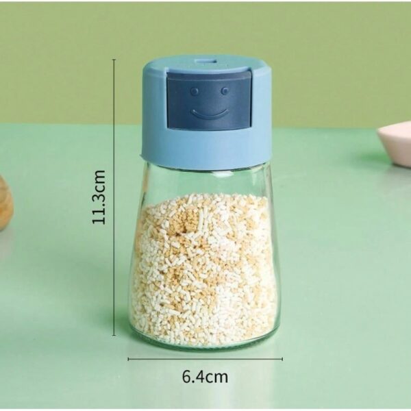 Dozator Condimente, , din Stilca, 180 ml, Rezistenta la Umidiate, 11.3 x 6.4 cm, Masura 5g, Albastru - imagine 3