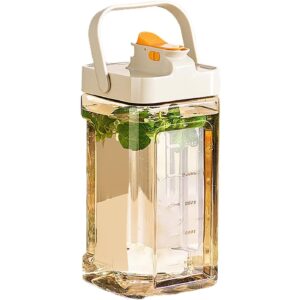 Dozator portabil pentru bauturi , 3.5 litri, capac etans, duza deschidere/inchidere, recipent din plastic, gradat, filtru, maner, 29.7 x 14.1 x 14.4 cm, pentru diverse bauturi, alb