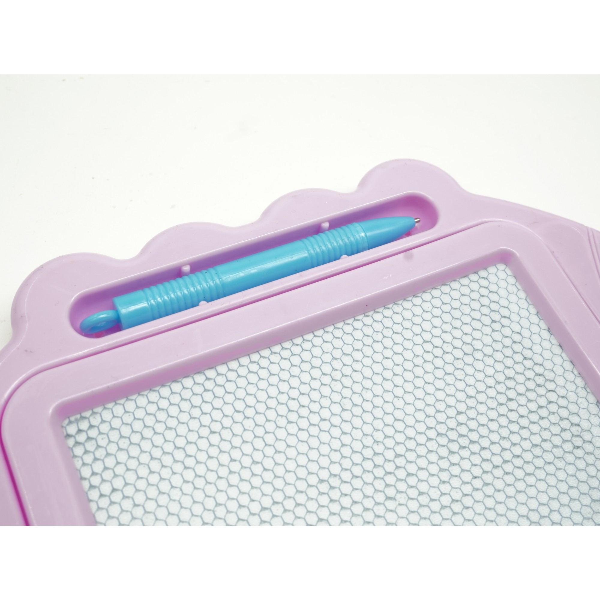 Tabla Magnetica pentru desen , Pix, forma dreptunghi, dimensiuni 23x17 cm, Dezvolta Creativitatea, cu picioare suport, Roz Pal - imagine 4