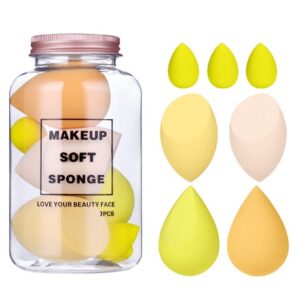 Set Buretei Machiaj, , Premium, 7 bucati, galben