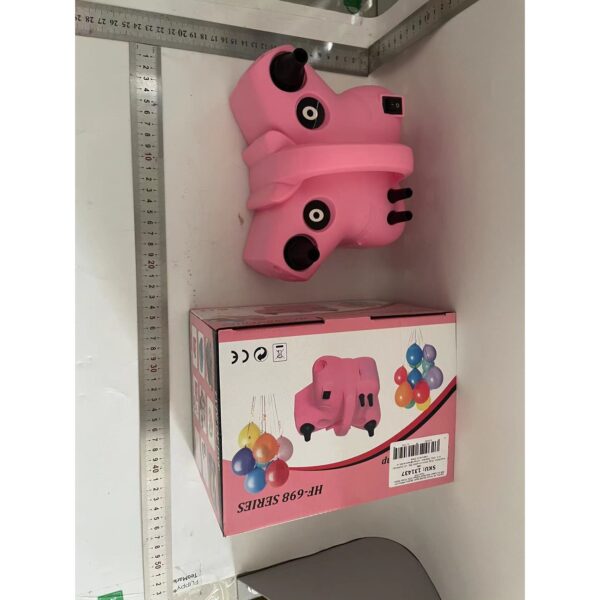 Pompa Electrica de Umflat Baloane, , cu Doua Iesiri, 220V, Putere 600W, Accesorii petrecere, Roz - imagine 2