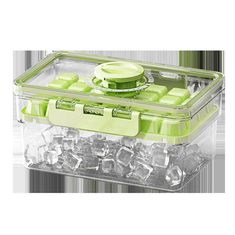 Forma de Gheata, , Doua Straturi, Inchidere Etans, din PP+PET, 19 x 12 x 9.5 cm, Verde - imagine 3