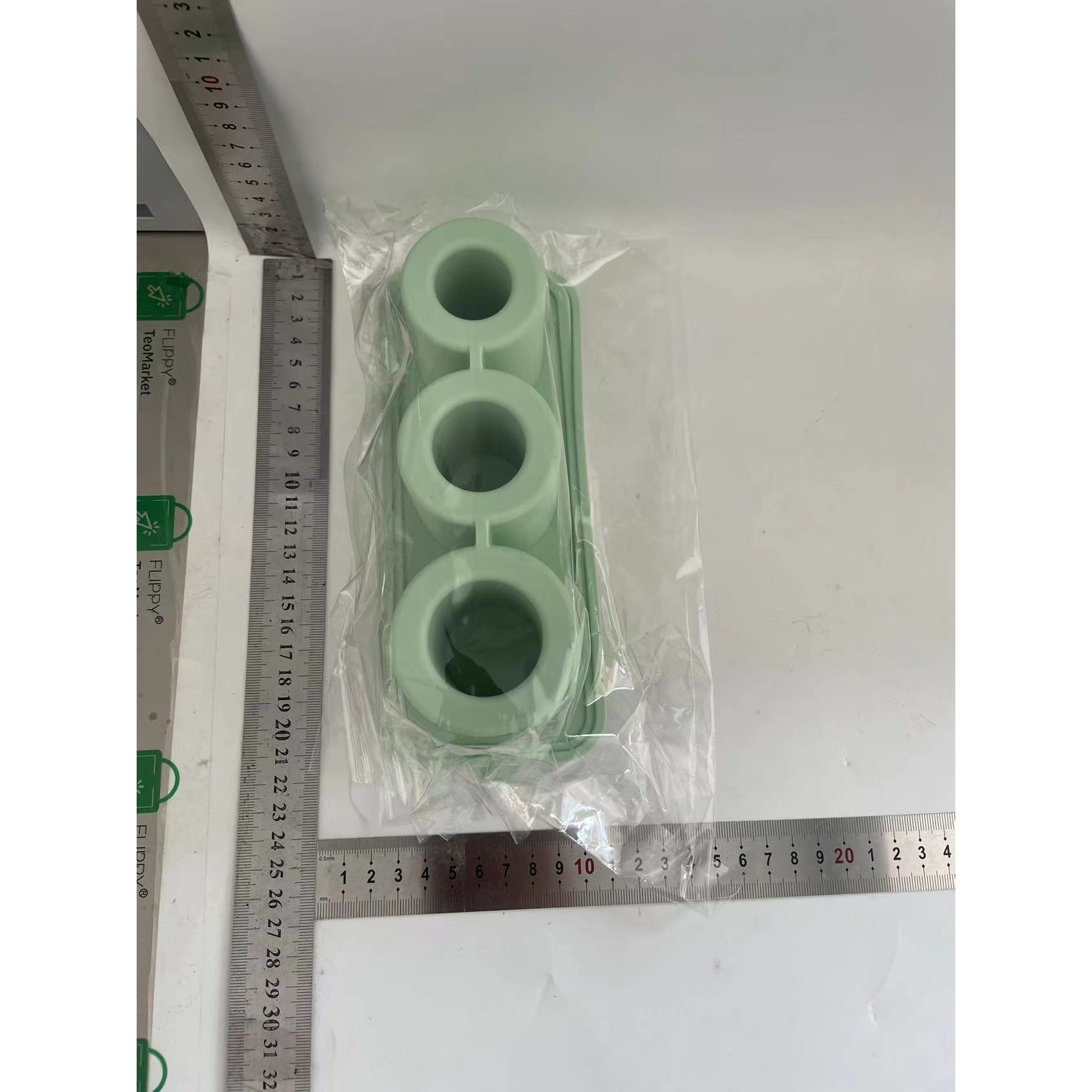 Forma pentru Gheata, , din Silicon, cuburi de gheata, forme rotunde, inghetare rapida, 20.7 x 8.4 x 6.5 cm Verde - imagine 4