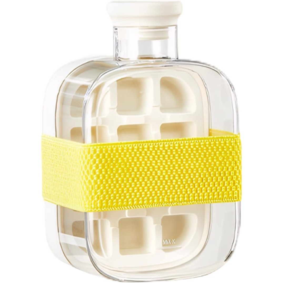 Forma de Gheata, , 2in1, Tip Sticla cu Pai, 500 ml, 12 Cuburi, 16.3 x 10.8 x 8 cm, Alb