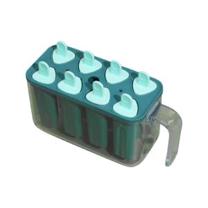 Forme de inghetata, , 8 Forme din Silicon, Forma pentru Inghetata din si Sucuri Ghetate, 13 x 10 x 6.5 cm, Albastru