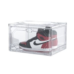 Organizator de Pantofi, , din PP+ABS, Usa Laterala Magnetica, Rezistenta la Praf, Anti-Oxidare, Utilizare Multipla, 36 x 28 x 21 cm, Transparent
