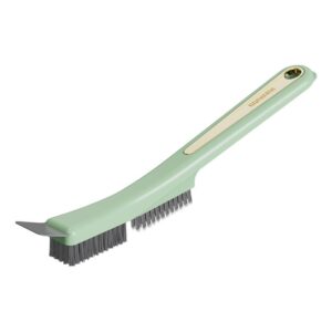 Perie de Sarma pentru Bucatarie, , din Doua Bucati, Maner Lung cu Gaura de Prindere, Peri din Otel, Anti-Reziduu, Anti-Murdarie, 24.5x2.7x6.7cm, Verde