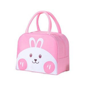 GeantÄƒ FrigorificÄƒ, , cu Desene Animat, PortabilÄƒ pentru Copii, de PrÃ¢nz, din PÃ¢nzÄƒ Oxford, 22x14x19 cm, Model Iepuras, Roz