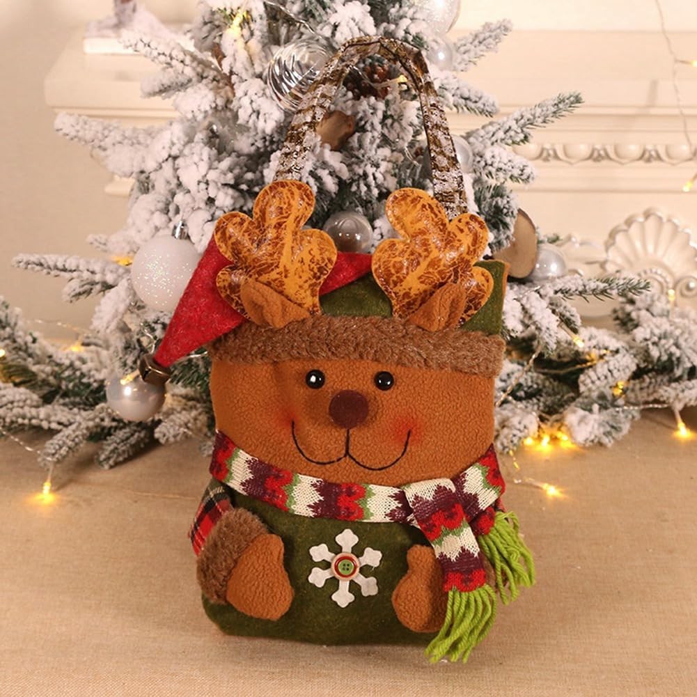 Geanta pentru Cadouri de Craciun, , Model Ren, Decoratiune Sarbatori, 46x23x2 cm, Multicolor - imagine 2
