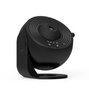 Lampa Tip Proiector Galaxie, , pentru Dormitor, Tematica Cer Instelat, Model Glob, HD, Rotire 360 de Grade, 20 de Imagini, Incarcare USB, 10 W, 15x15 cm, Negru