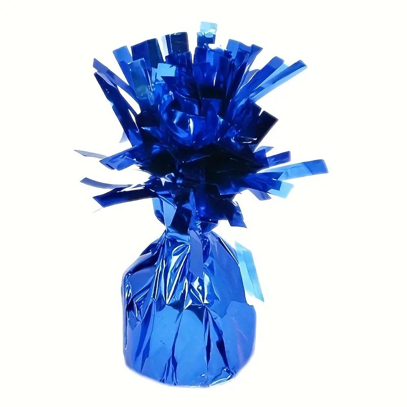 Greutate pentru Baloane cu Heliu, , din Folie cu Franjuri, 170g, 13 x 5 x 3 cm, Albastru
