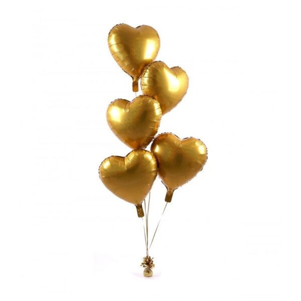 Greutate pentru Baloane cu Heliu, , din Folie cu Franjuri, 170g, 13 x 5 x 3 cm, Auriu - imagine 2