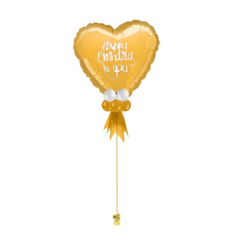 Greutate pentru Baloane cu Heliu, , din Folie cu Franjuri, 170g, 13 x 5 x 3 cm, Auriu - imagine 3