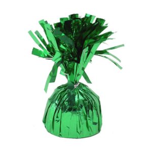 Greutate pentru Baloane cu Heliu, , din Folie cu Franjuri, 170g, 13 x 5 x 3 cm, Verde