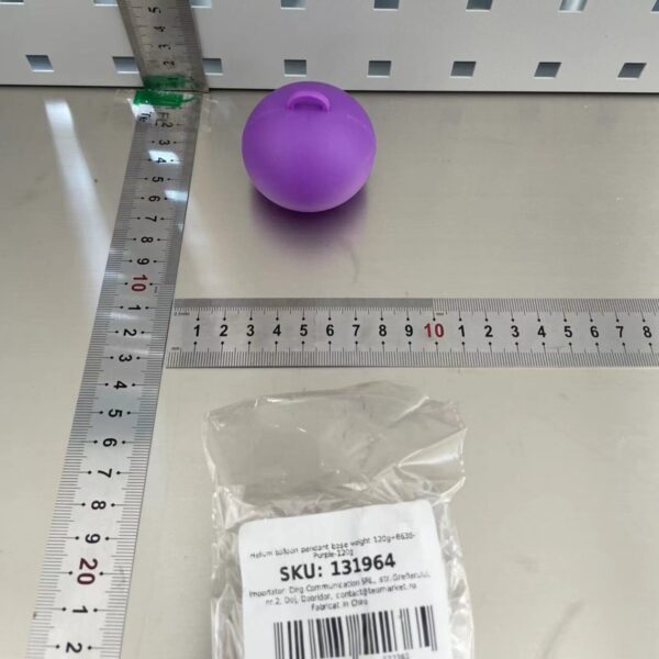 Greutate pentru Baloane, , Accesoriu Party, 5.5x5.5 cm, 120 g, Mov - imagine 2