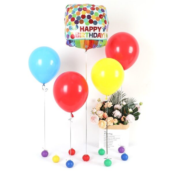 Greutate pentru Baloane, , Accesoriu Petrecere, 5.5x5.5 cm, 120 g, Verde - imagine 3
