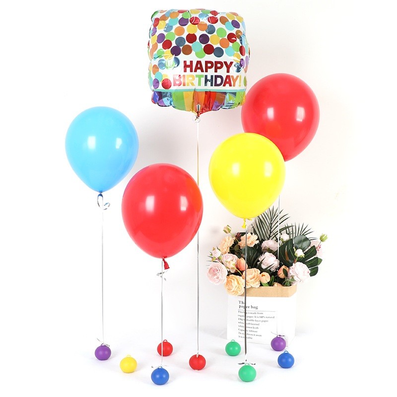Greutate pentru Baloane, , Accesoriu Petrecere, 5.5x5.5 cm, 120 g, Verde - imagine 3