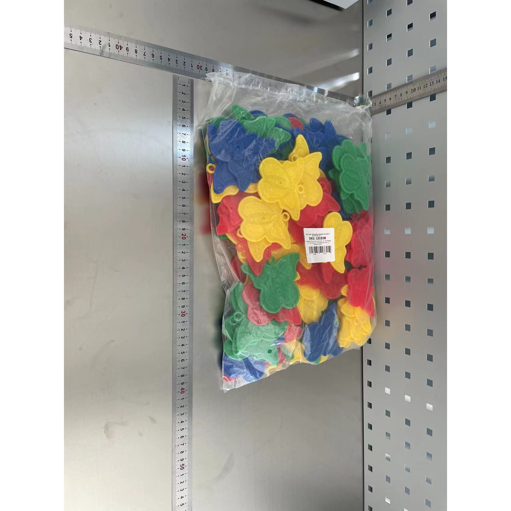 Set 4 Greutati pentru Baloanele cu Heliu, , 30 grame, Plastic, Forma Fluture, Multicolor - imagine 2