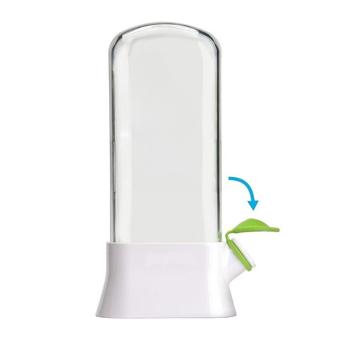 Recipient de Pastrare a Ierburilor cu Capac de Umplere cu Apa, , Proaspat, Curat, Fara BPA, Practic, Durabil, 27x16 cm, Alb - imagine 2