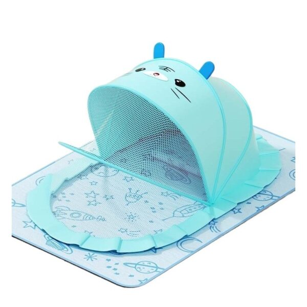 Husa Anti-Tantari, , Pliabila, Protectie 360 Grade, Parasolar, 0-1 An, 60 x 55 x 5 cm, Albastru