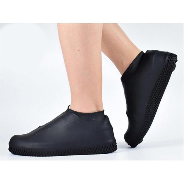 Husa Incaltaminte, , Impermeabila, Antiderapanta, din Latex, 13 x 13 x 2 cm, Marime L 41-47 cm, Negru - imagine 2