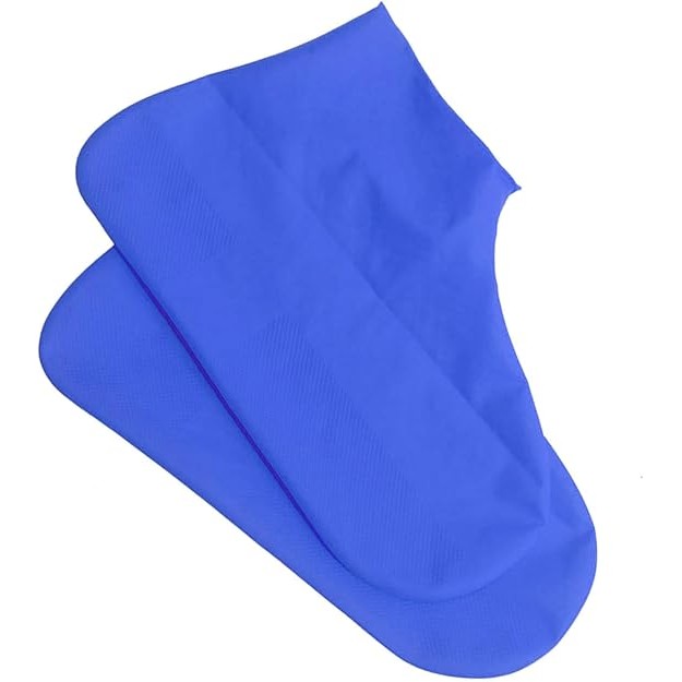 Husa Incaltaminte, , Impermeabila, Antiderapanta, din Latex, 13 x 13 x 2 cm, Marime M 34-40 cm, Albastru - imagine 4